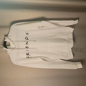 Friends by Love Tribe Sweatshirt Hooded Longsleeve White